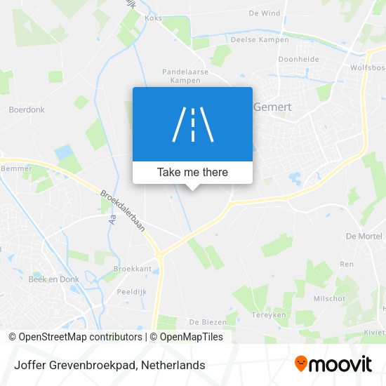 Joffer Grevenbroekpad map