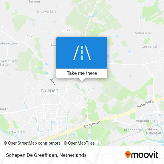 Schepen De Greefflaan map