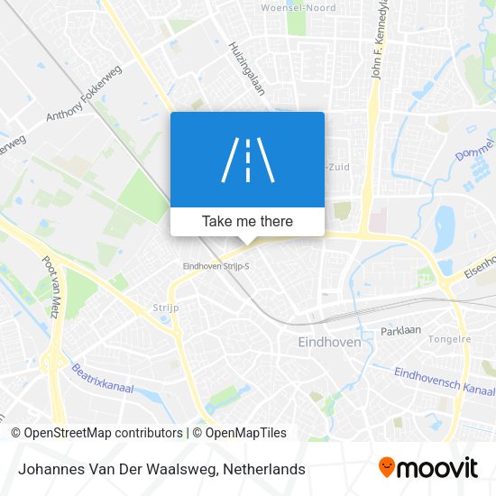 Johannes Van Der Waalsweg map