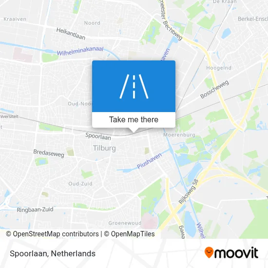 Spoorlaan map