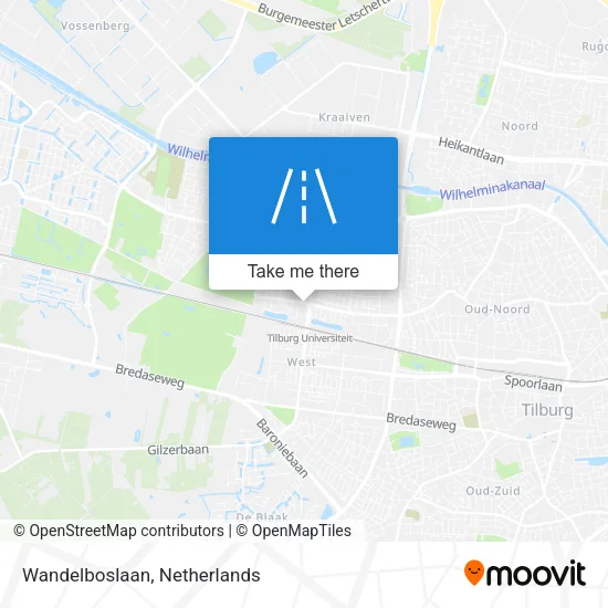 Wandelboslaan map