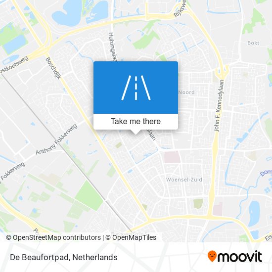 De Beaufortpad map