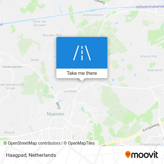 Haagpad map
