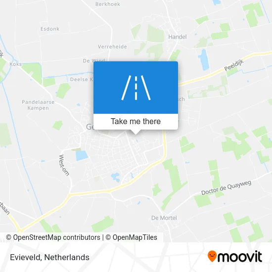 Evieveld map