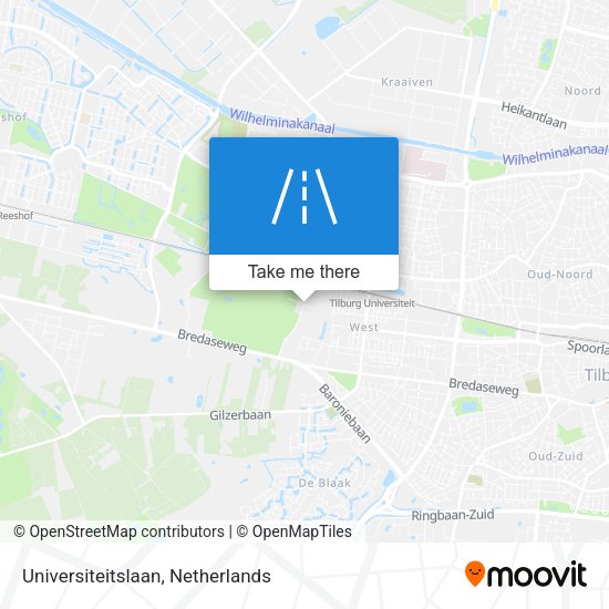 Universiteitslaan map