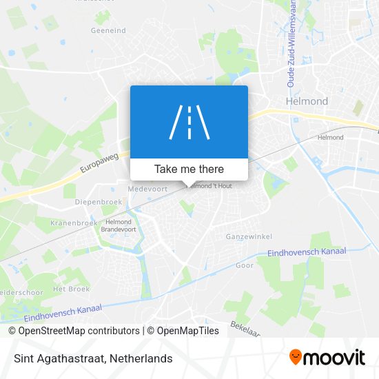 Sint Agathastraat map