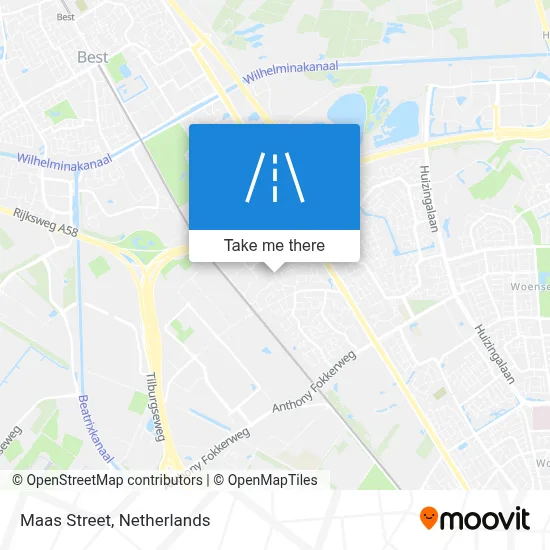 Maasstraat map