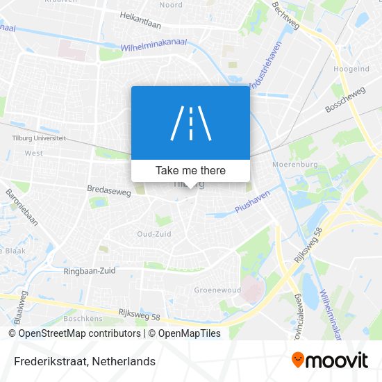 Frederikstraat map