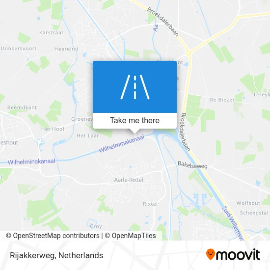 Rijakkerweg map