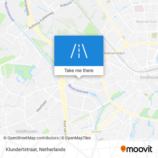 Klundertstraat map