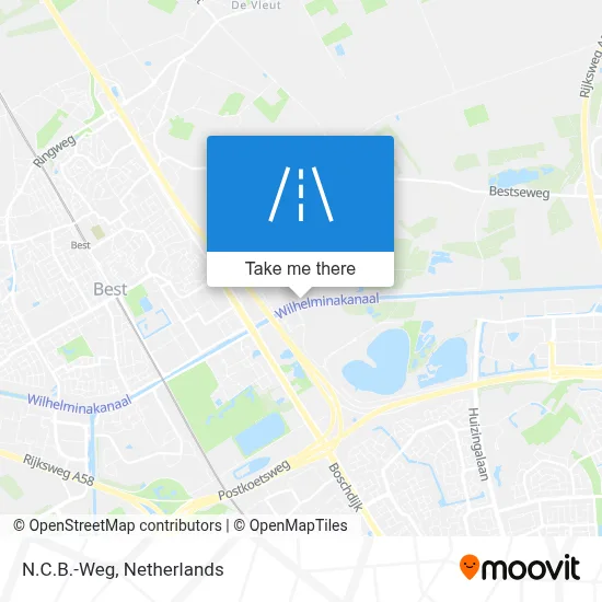 N.C.B.-Weg map