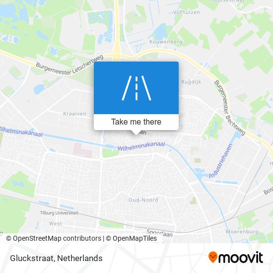 Gluckstraat map