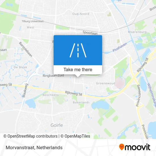Morvanstraat map