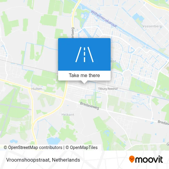 Vroomshoopstraat map