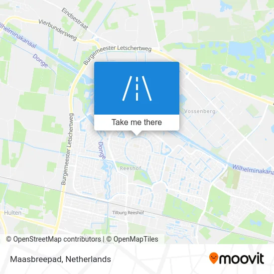 Maasbreepad map