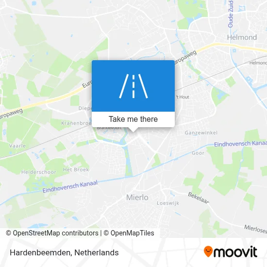 Hardenbeemden map