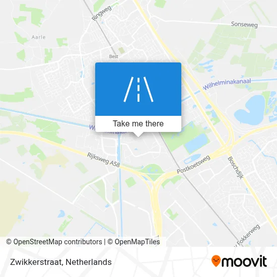Zwikkerstraat map
