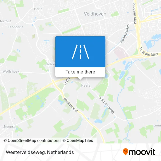 Westerveldseweg map