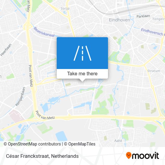 César Franckstraat map