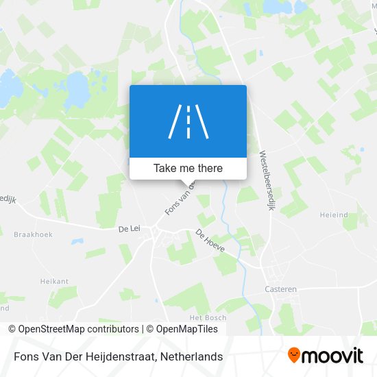 Fons Van Der Heijdenstraat map