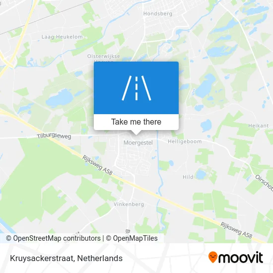 Kruysackerstraat map