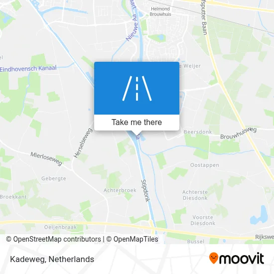 Kadeweg map