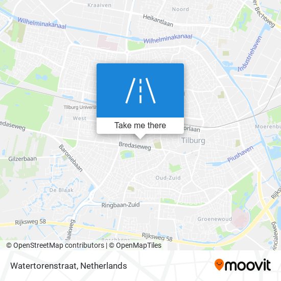 Watertorenstraat map