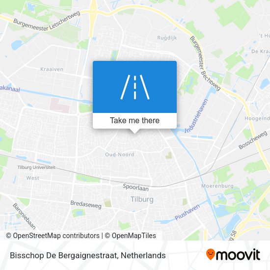 Bisschop De Bergaignestraat map