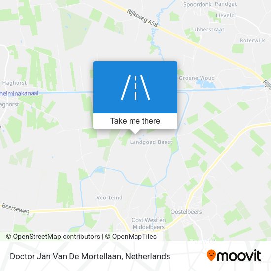 Doctor Jan Van De Mortellaan map
