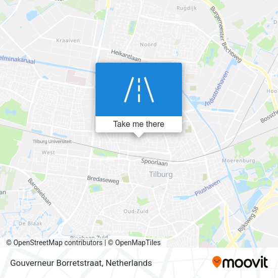 Gouverneur Borretstraat map