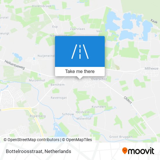 Bottelroosstraat map