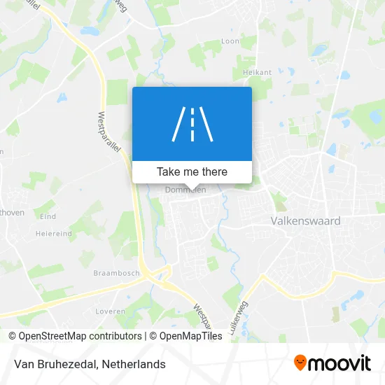 Van Bruhezedal map