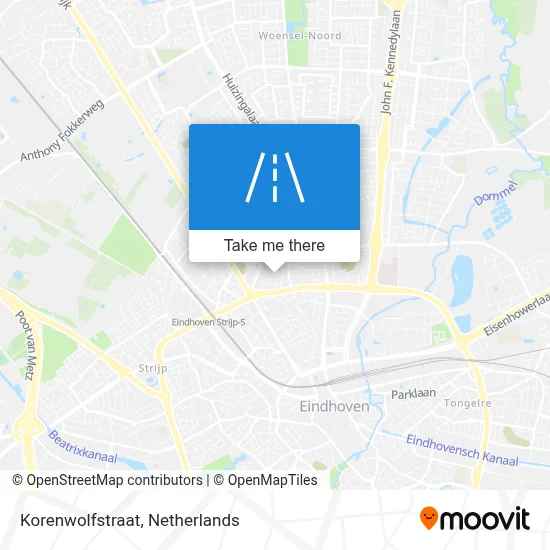 Korenwolfstraat map