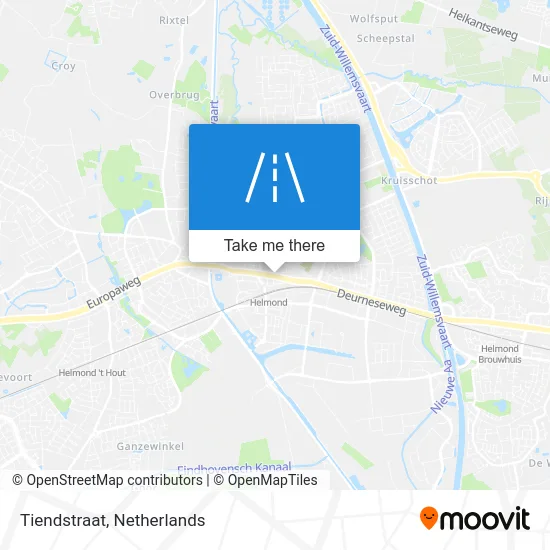 Tiendstraat map