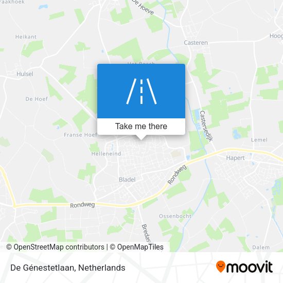 De Génestetlaan map