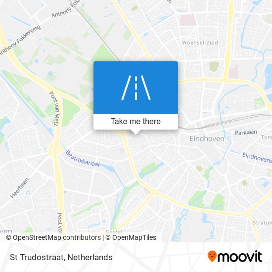 St Trudostraat map