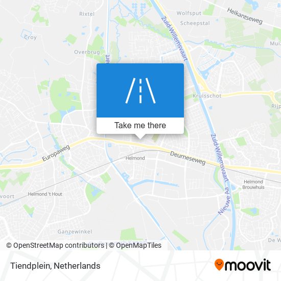 Tiendplein map