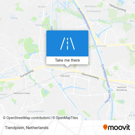 Tiendplein map
