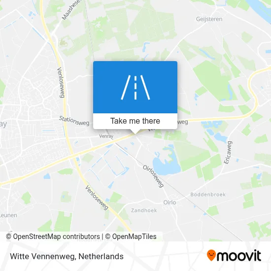 Witte Vennenweg map