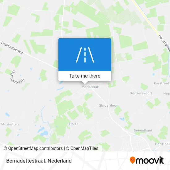 Bernadettestraat map