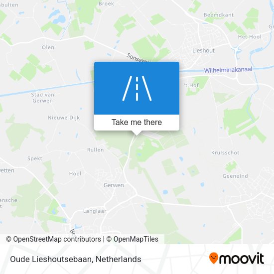 Oude Lieshoutsebaan map