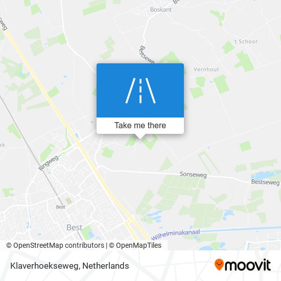 Klaverhoekseweg Karte