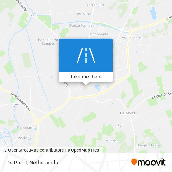 De Poort map