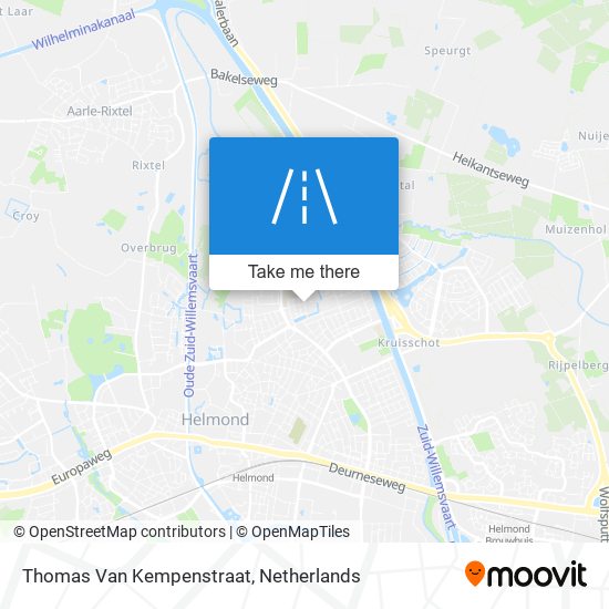 Thomas Van Kempenstraat Karte