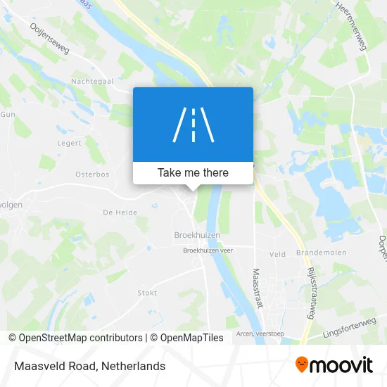 Maasveldweg map