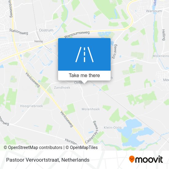 Pastoor Vervoortstraat map