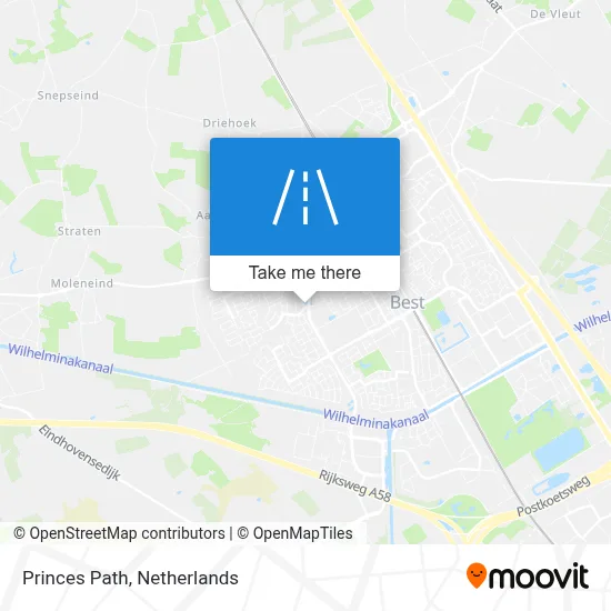 Prinsenpad map