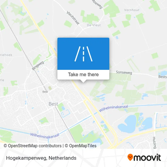 Hogekampenweg map