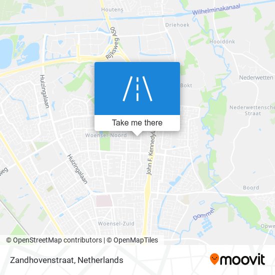 Zandhovenstraat map