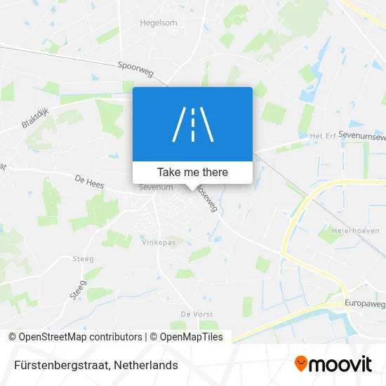 Fürstenbergstraat map